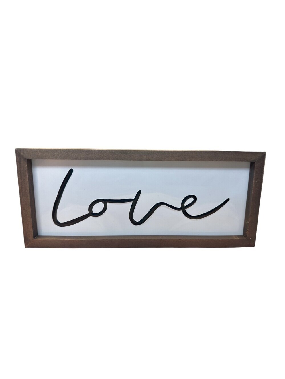 Nielsen Bainbridge Group Love Wood Frame Metal Sign